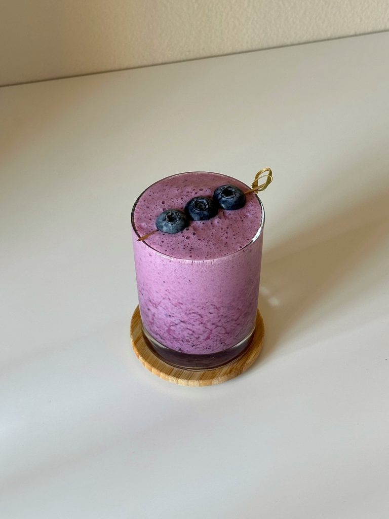 Blueberry Yakult Collagen Smoothie