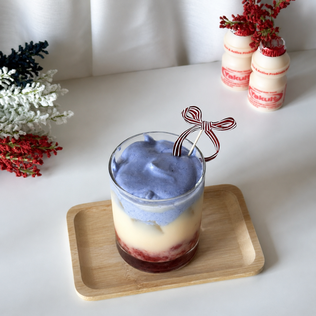Blue Coconut Cream Strawberry Yakult
