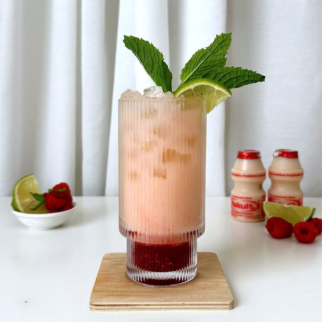 Raspberry Coconut Yakult Refresher