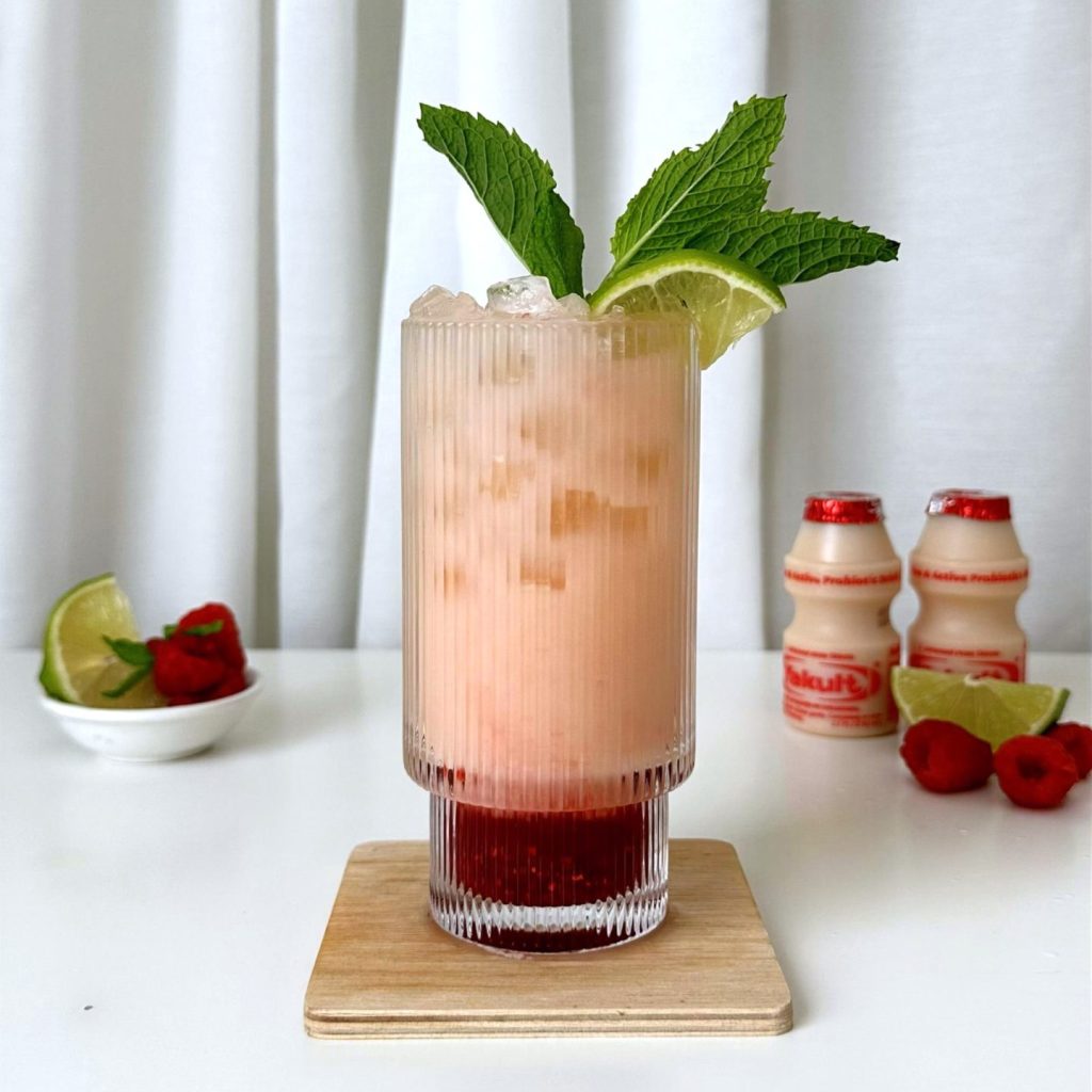 Raspberry Coconut Yakult Refresher